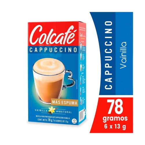 Colcafe Cappuccino Vanilla Coffee 78g - 6 units (1 pack)